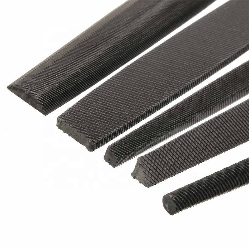 5pcs/set 8 Inch Engineer Metal File 200mm Soft Grip Assorted Half Round Flat SquareTriangle Round Metal File Set