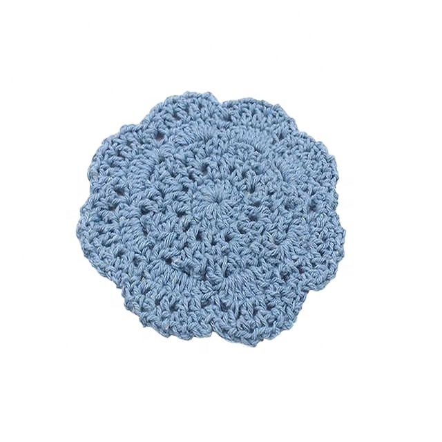 Lace Doilies Flower Coasters 100% Cotton Hand Made Crochet Round Table Mat Crochet Coasters Doilies Cup Pad Props