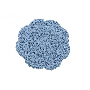 Lace Doilies Flower Coasters 100% Cotton Hand Made Crochet Round Table Mat Crochet Coasters Doilies Cup Pad Props