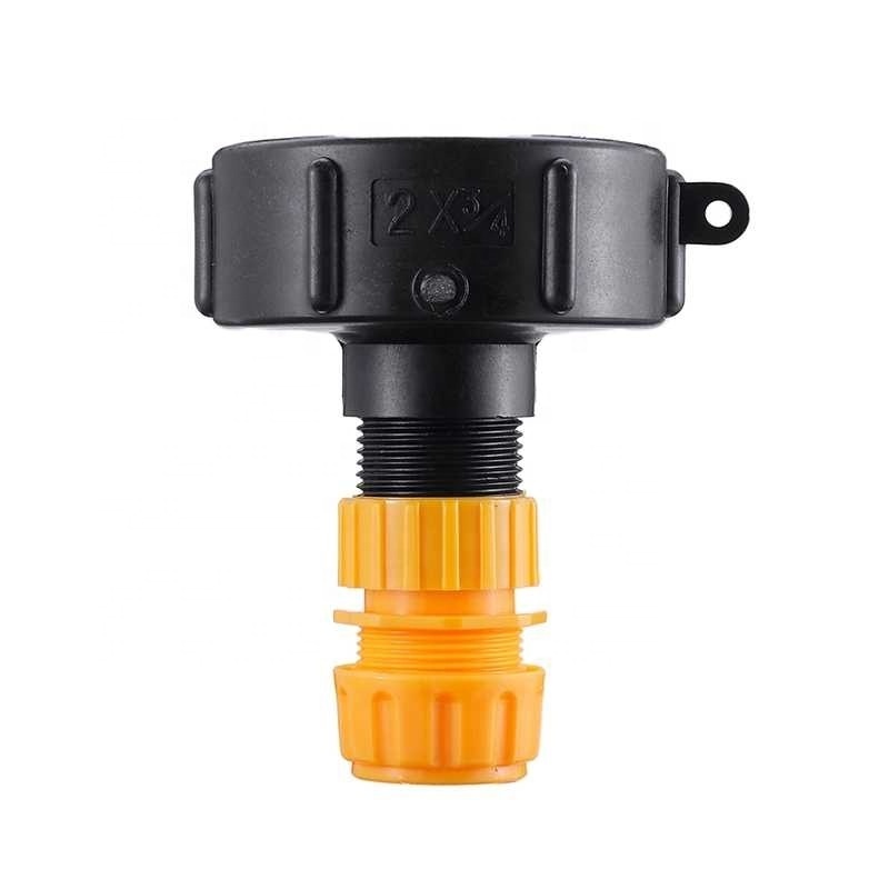 1Pc Garden Water Polo Tank Valve For Ibc Container S60X6 Faucet Cover Adapter Factory With Male Thread Hose Connector Tools