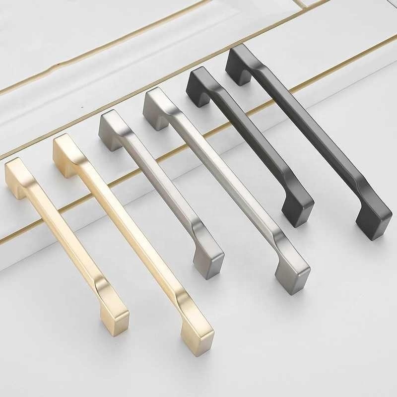 Zinc Alloy Pearl Gray Gold Cabinet Handles Solid Drawer Knobs Kitchen Cupboard Door Pulls Furniture Handle Cabinet Hardware