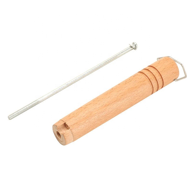 Beech Wood Snow Pan Handle Stainless Steel Small Milk Pot Kanda Pot Replacement Wooden Handle Solid Wood Handle