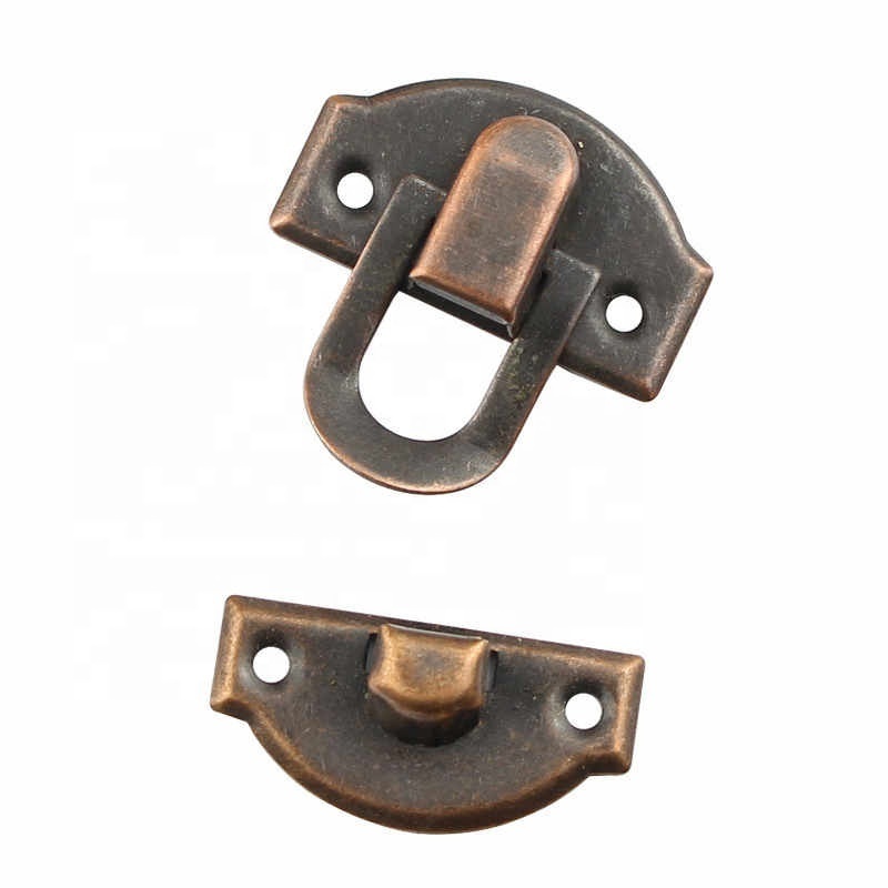 Antique Hasps Iron Lock Catch Latches for Jewelry Box Buckle Suitcase Buckle Clip Clasp Wood Wine Box Latch