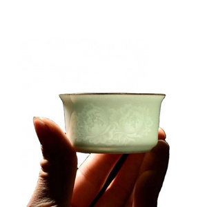 Premium Chinese Celadon Tea Cup Travel Tea Bowl Chinese Tea Set Gift