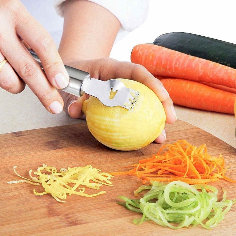 Silver fruit lemon lime orange citrus peeler kitchen crafts home bar gadgets stainless steel kitchen accessories tools