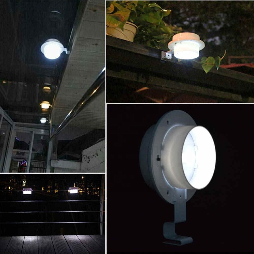 Solar Luster LED Gutter Wall Light Solar Powered Illuminator Sconces For Home Fence Eave Roof Garden Yard Wall Led Light Bulb