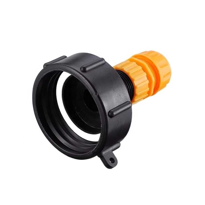 1Pc Garden Water Polo Tank Valve For Ibc Container S60X6 Faucet Cover Adapter Factory With Male Thread Hose Connector Tools