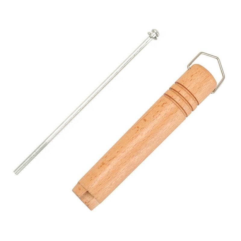 Beech Wood Snow Pan Handle Stainless Steel Small Milk Pot Kanda Pot Replacement Wooden Handle Solid Wood Handle