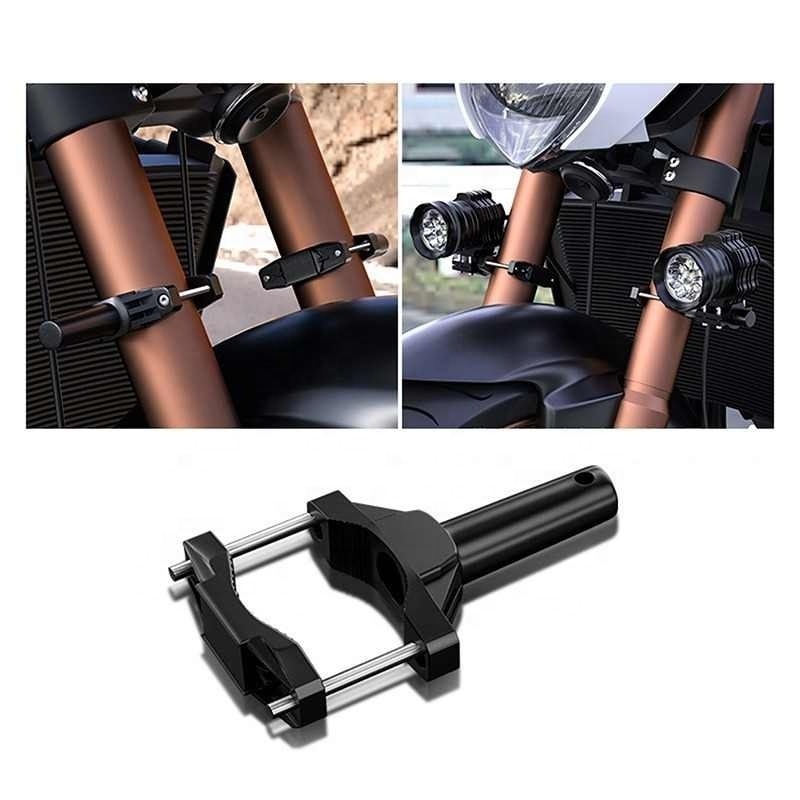 2Pcs Universal Mount Bracket For Motorcycle Modified Headlight Stand Support Extension Bracket Fixed Lamp Holder Motorbike Parts