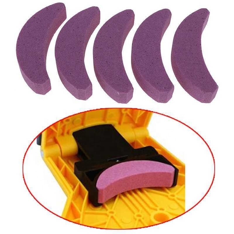 Pink Shaped Chain Grinder Grinding Stone Universal Woodworking Electric Saw Chain Saw Grinding Stone