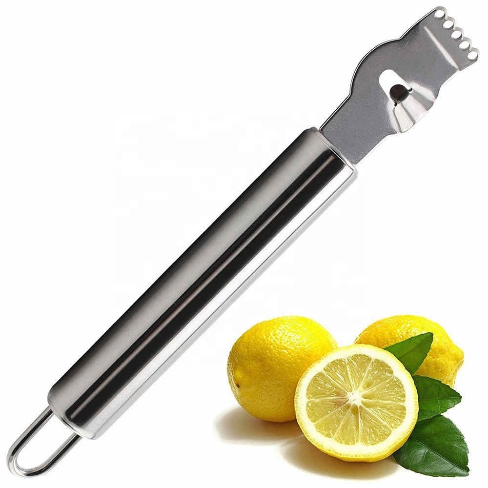 Silver fruit lemon lime orange citrus peeler kitchen crafts home bar gadgets stainless steel kitchen accessories tools