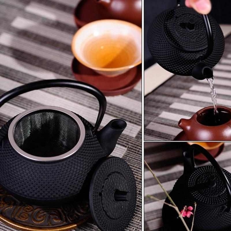 50ml/300ml Mini Chinese Style Cast Iron Kettle Teapot Comes and Strainer Tea Pots