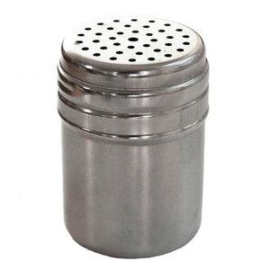 Stainless Steel Spice Jar Dredge Salt Sugar Spice Pepper Shaker Seasoning Can Rotating Cover Multi-purpose Kitchen Tool 7A1962