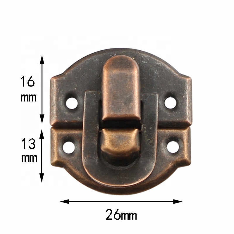 Antique Hasps Iron Lock Catch Latches for Jewelry Box Buckle Suitcase Buckle Clip Clasp Wood Wine Box Latch