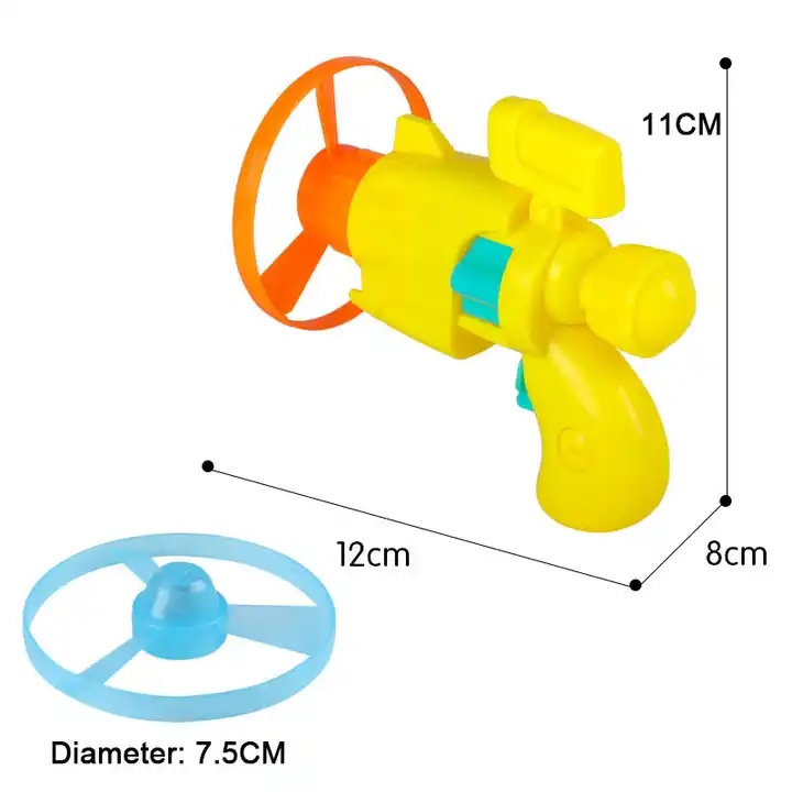 Flying Gun With Light Flying Sky Flash Bamboo Dragonfly Other Toys Mini Kid's Outdoor Shooter Toy Guns