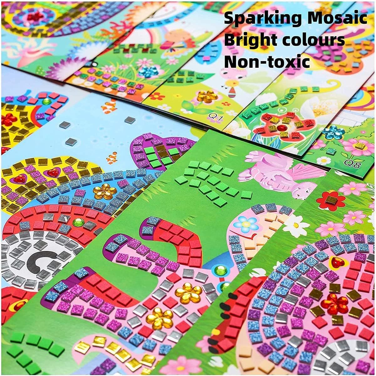 Sparkle Sticky Mosaics DIY Handmade Mosaic Stickers Art Kits For Kids