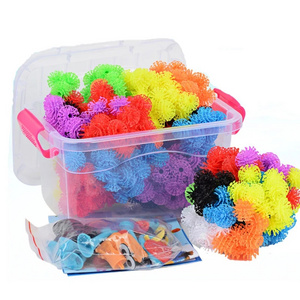 400pcs Thorn Ball 3D Model Construction Building Blocks Magic Puffer Ball DIY Assembling Toys for Children