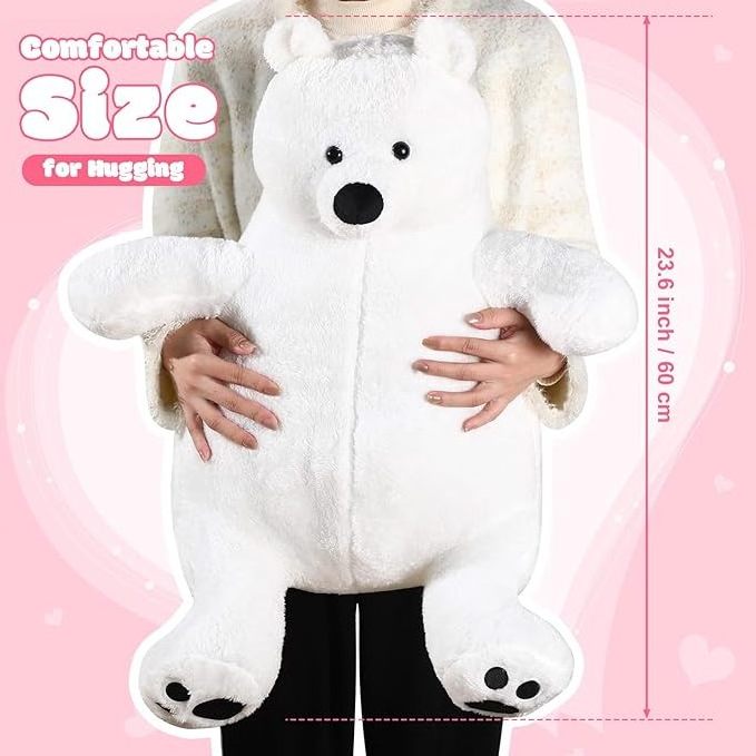 2024 Wholesale Cute Brown Bear Hug Pillow Plush Toy Ted-dy Bear Doll Big Bear Doll Gift Manufacturer for Young boys and girls