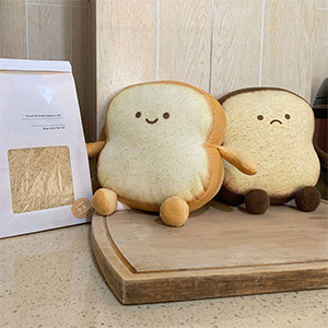 Toast Pillow Fun Food Plush Toy Pillow Simulate Food Cute Stuffed Plush Toast Sofa Pillow For Young Girl And Boy