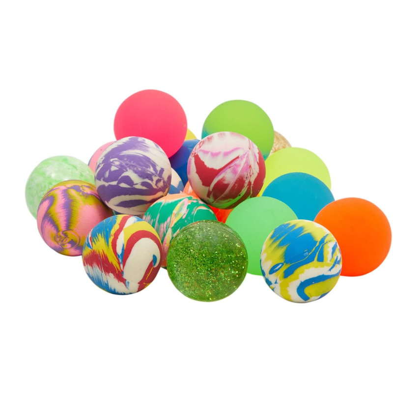 45mm Colorful Super Bounce Rubber Balls Educational Birthday Party Favors for Kids Gumball Machine Style-for Promotions