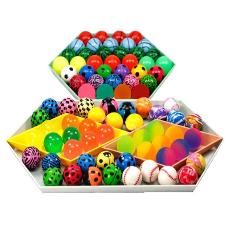 45mm Colorful Super Bounce Rubber Balls Educational Birthday Party Favors for Kids Gumball Machine Style-for Promotions