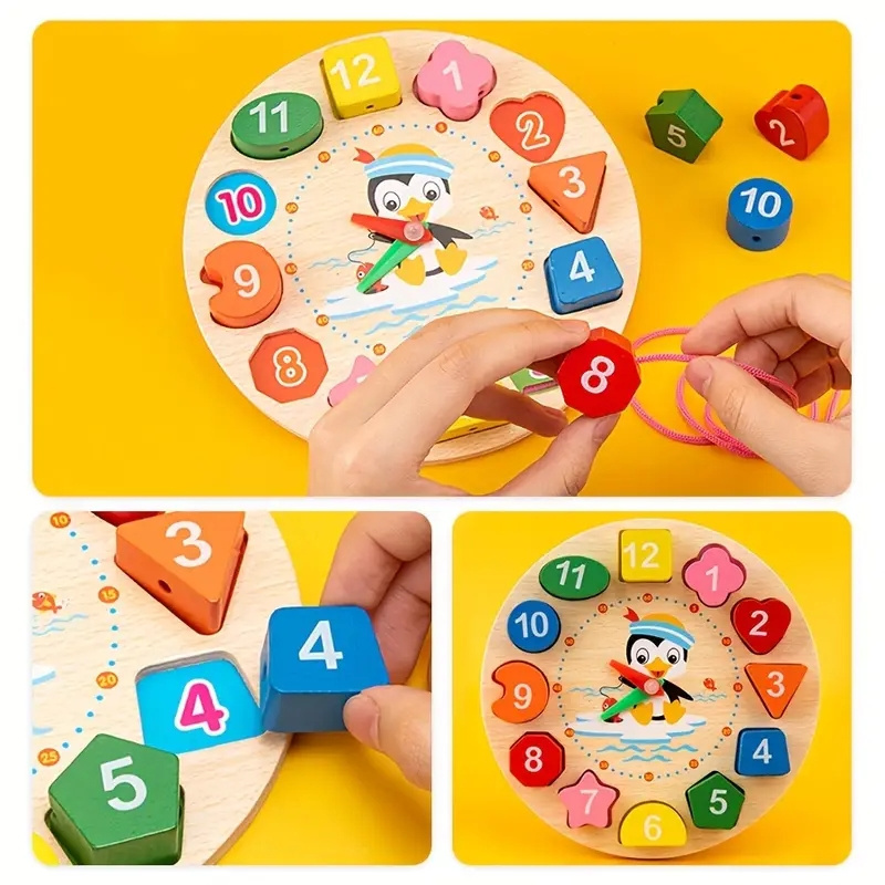 5 in 1 Montessori Wooden Toys Early Childhood Education Toys  Musical Instruments Multi-functional Preschool Teaching Supplies