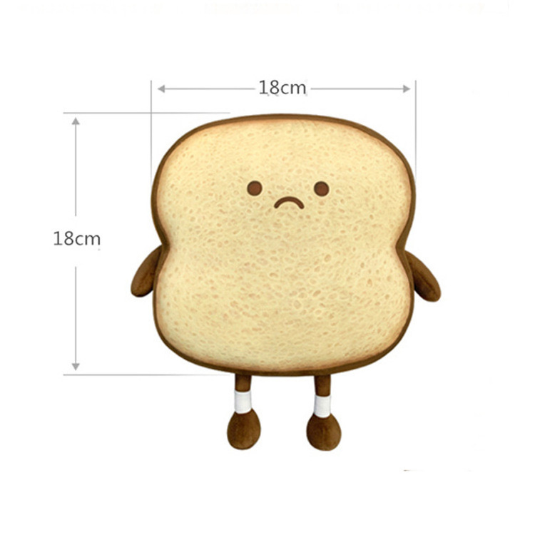 Toast Pillow Fun Food Plush Toy Pillow Simulate Food Cute Stuffed Plush Toast Sofa Pillow For Young Girl And Boy