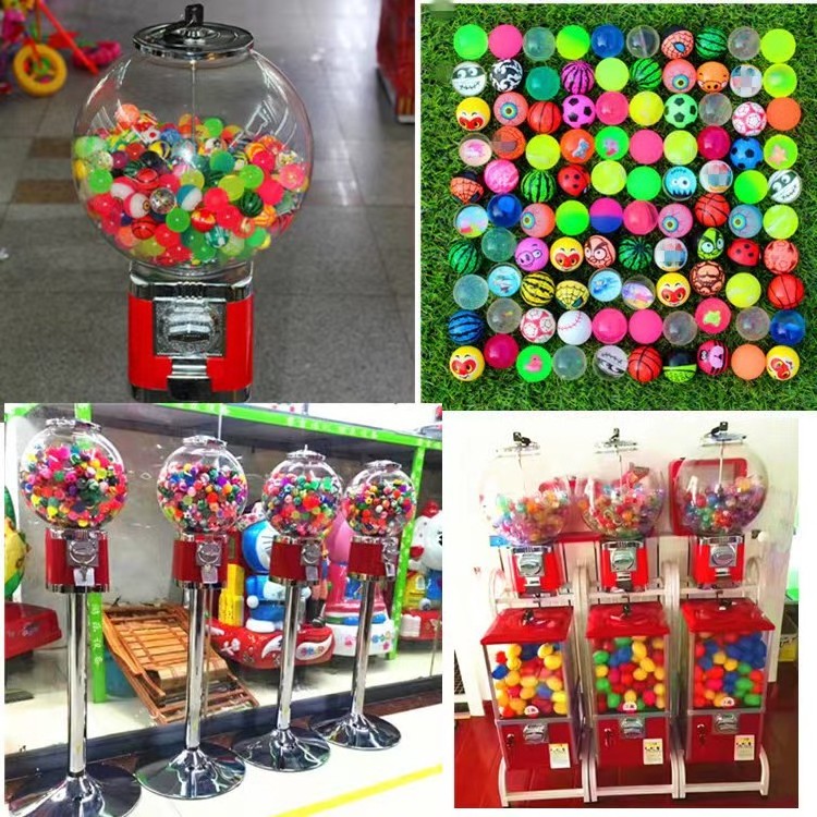 45mm Colorful Super Bounce Rubber Balls Educational Birthday Party Favors for Kids Gumball Machine Style-for Promotions