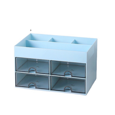 Pen Holder Stationery Notebook Desktop Storage Box Drawer type Organizer Desk Stationery Storage for Counter top Desk Storage