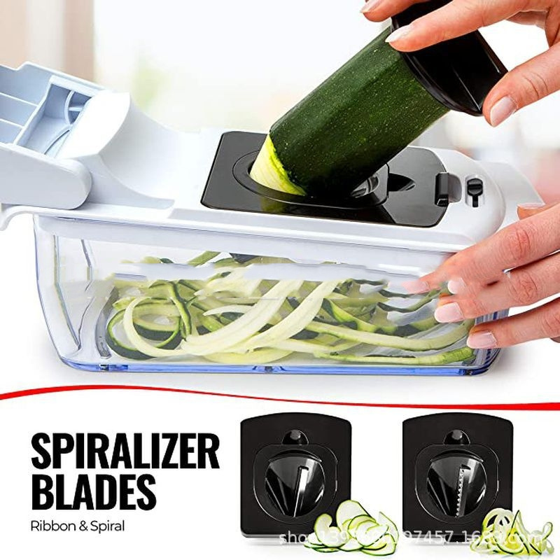 Vegetable Chopper Multifunctional 12 In 1 Food Onion Chopper Vegetable Slicer Cutter Dicer