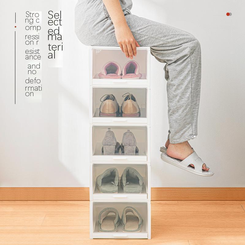 Transparent Plastic Shoe Box High Heel Shoe Cabinet AJ Basketball Display Organizer