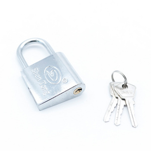 Chrome Plated Elastic Small padlock Suitcase Lock with Key small metal padlock Suitcase Travel Mini lock Small lock and Key Key