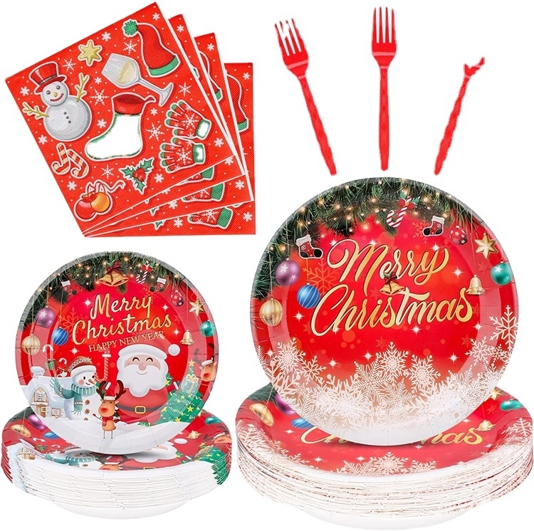 72 pcs/150 piece paper party restaurant tableware dish gold dinnerware set wedding plates sets