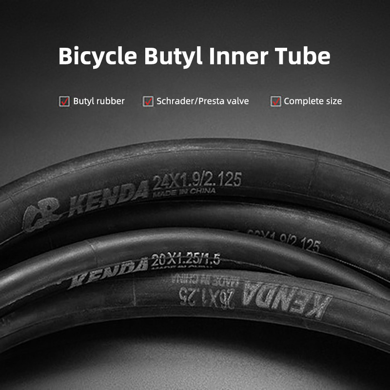 KENDA High temperature resistance tires bicycle parts Long life 20x4 Inner Tube Butyl Bicycle tire