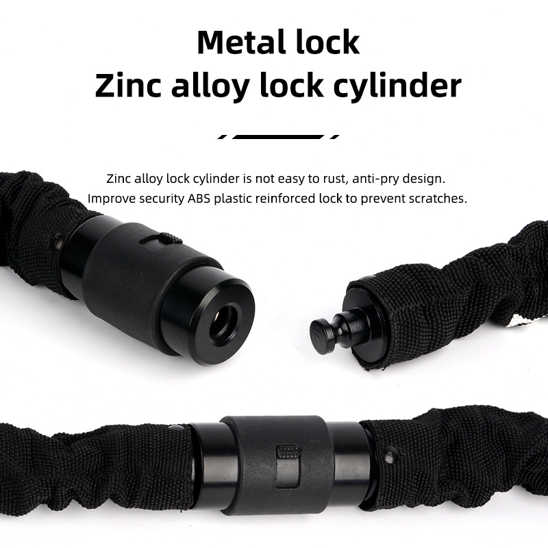 ZOYOSPORTS Safe and secure Polypropylene Key unlock Lightweight and portable Bike Chain Lock