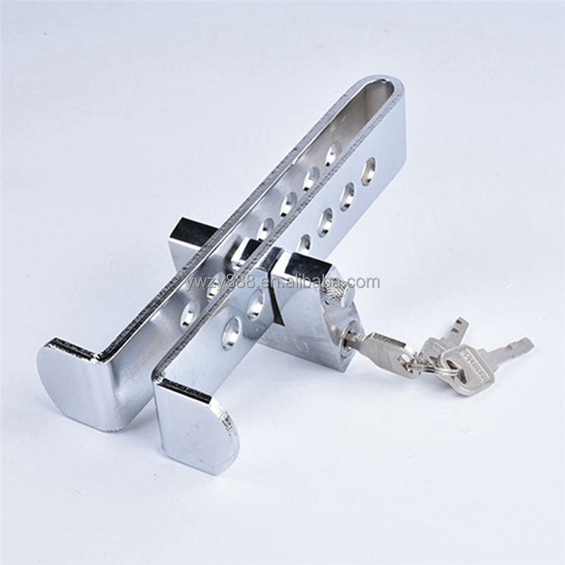 2      High Quality Alloy Steel Car Security Lock Automobile Hidden Anti Theft Brake Throttle Clutch Pedal Lock