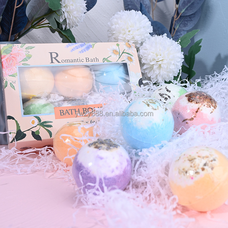 Bath ball sea salt bubble bath oil fragrance body moisturizing rejuvenation translucent cleaning bath shower gel