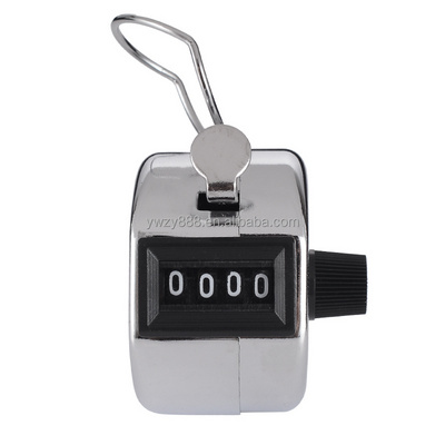 Mini Mechanical Digital Hand Tally Counter 4 Digit Number Hand held Tally Counter Manual Counting Training Counting Counte