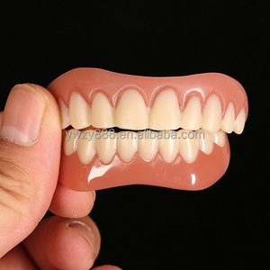 Upper and lower False teeth cover Perfect Smile Veneers Comfort Fit Flex Denture Paste  braces for Double row of teeth