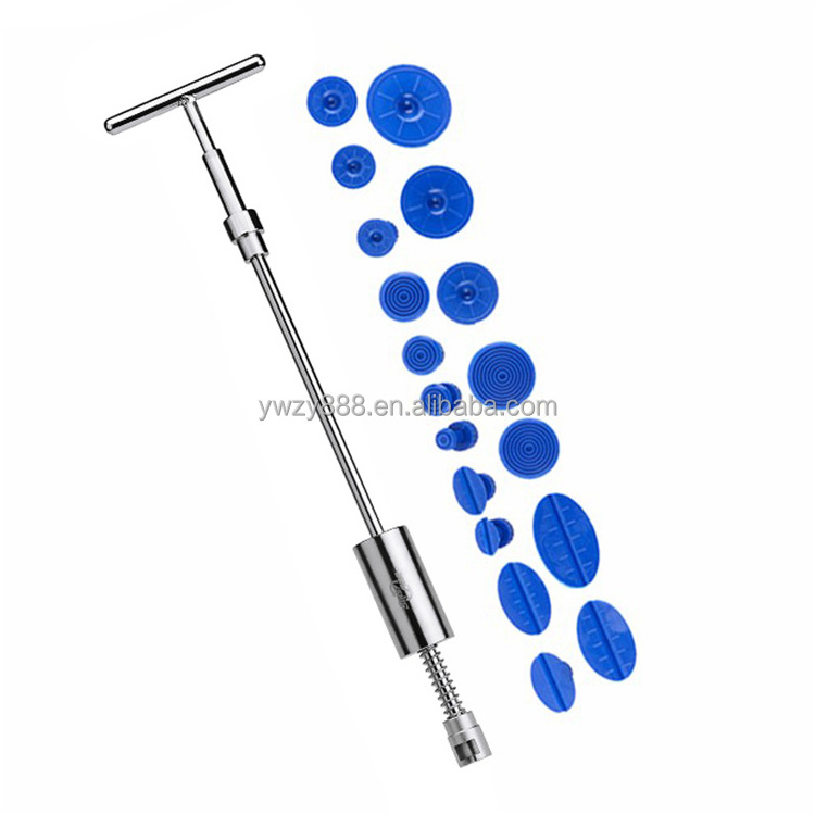 02         Tools Auto Repair Tool Car Dent Repair Dent Puller Kit 2 in 1 Slide Hammer Reverse Hammer Glue Tabs Suction Cups