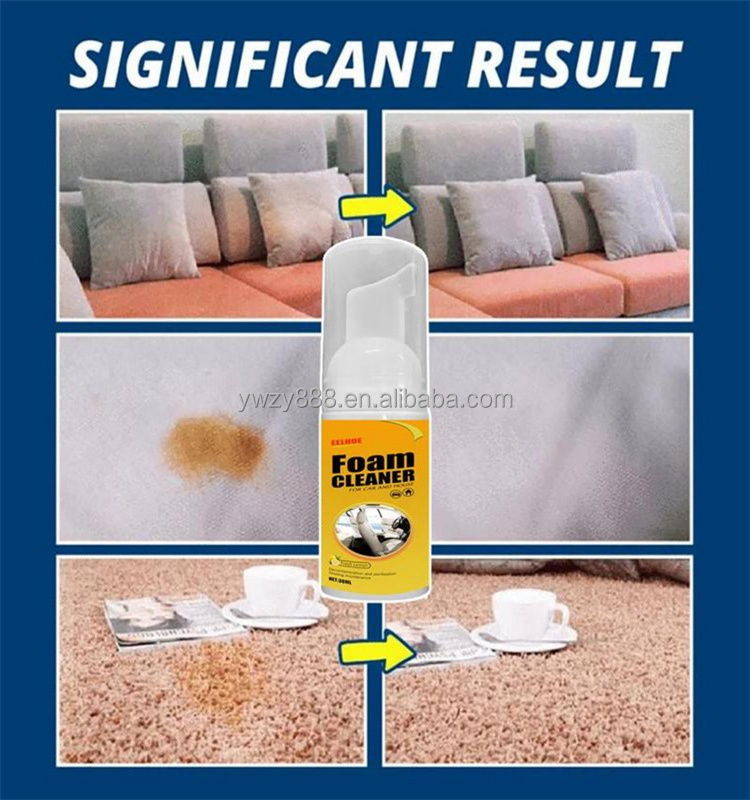 Car Interior Cleaning Foam Cleaner Car Seat Interior car cleaner Auto Leather Clean Wash Maintenance Surfaces foaming agent