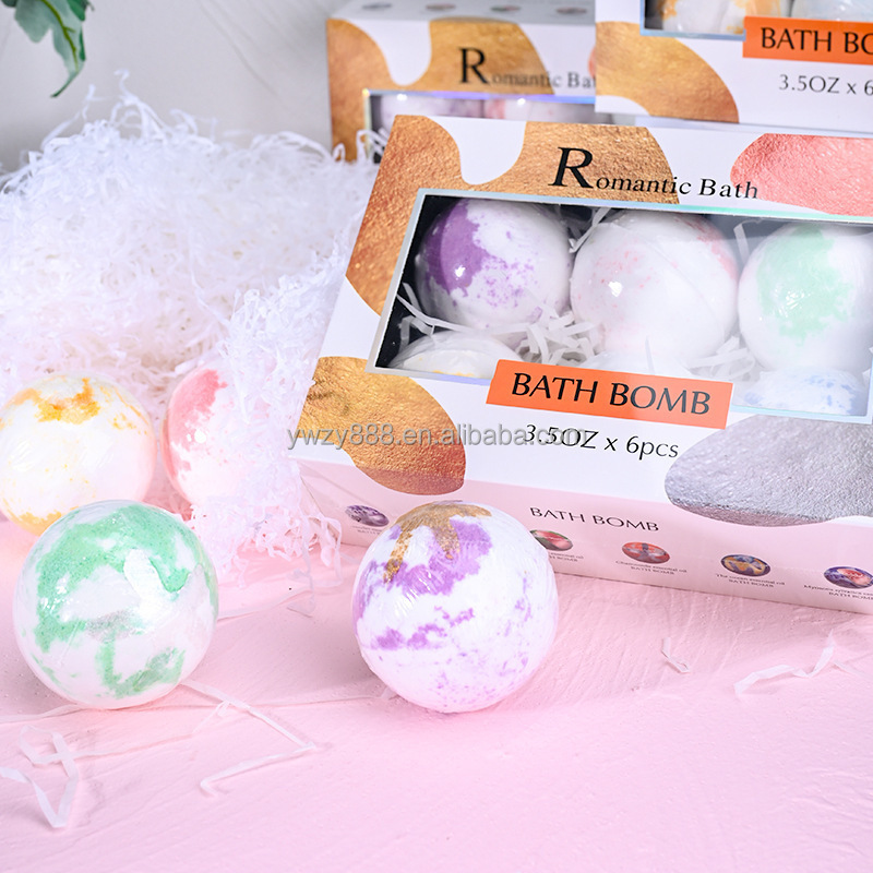 Bath ball sea salt bubble bath oil fragrance body moisturizing rejuvenation translucent cleaning bath shower gel