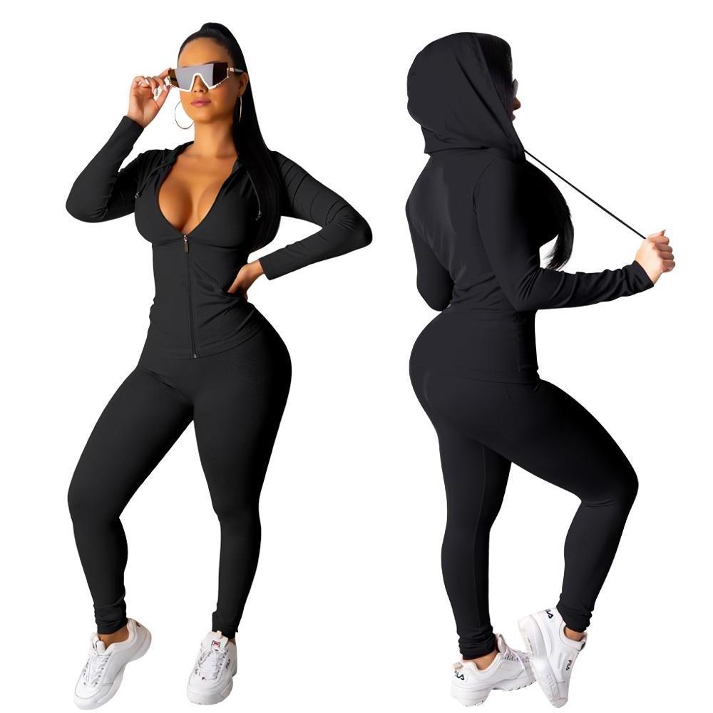 Sexy women clothing sportswear wholesale plain sweat suits