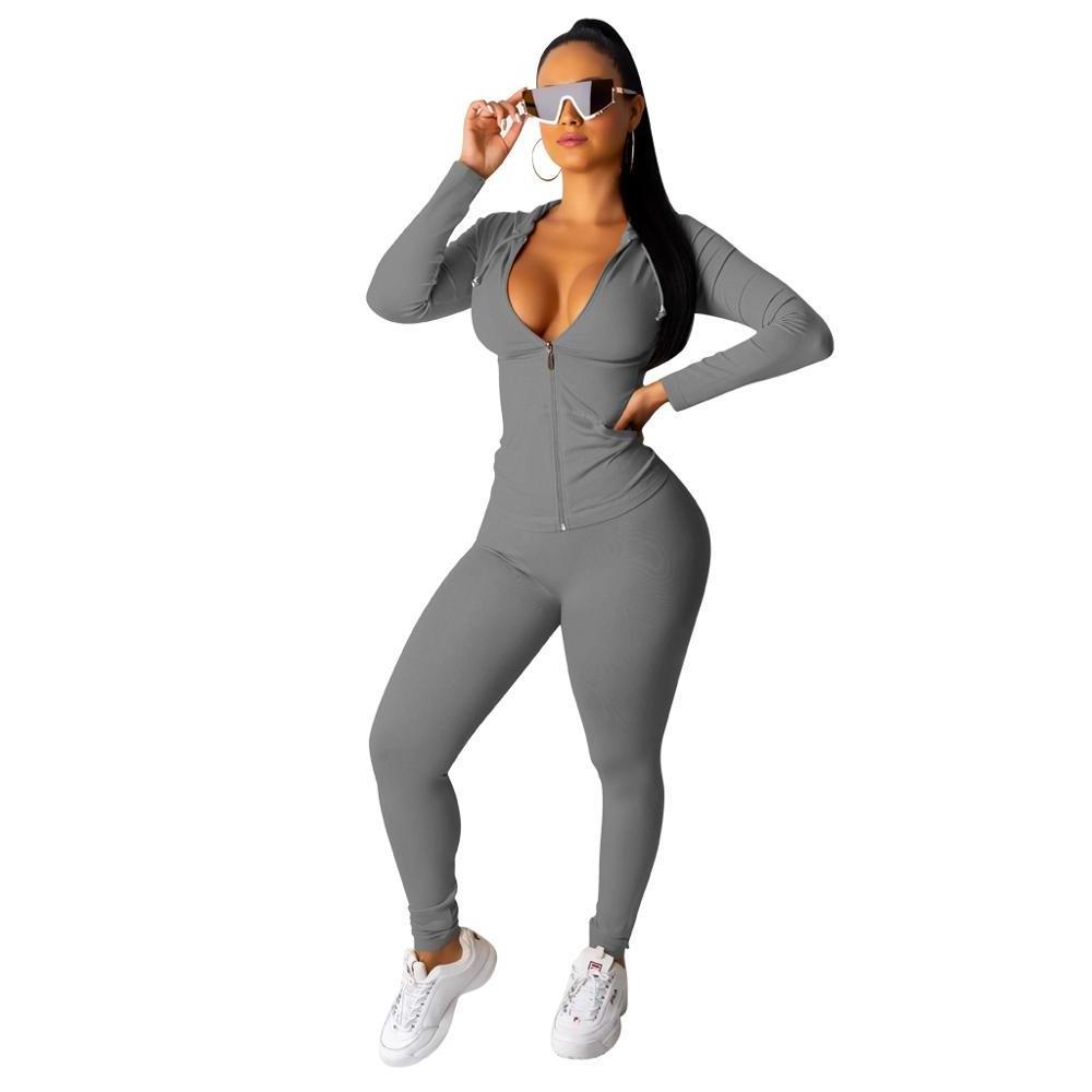 Sexy women clothing sportswear wholesale plain sweat suits