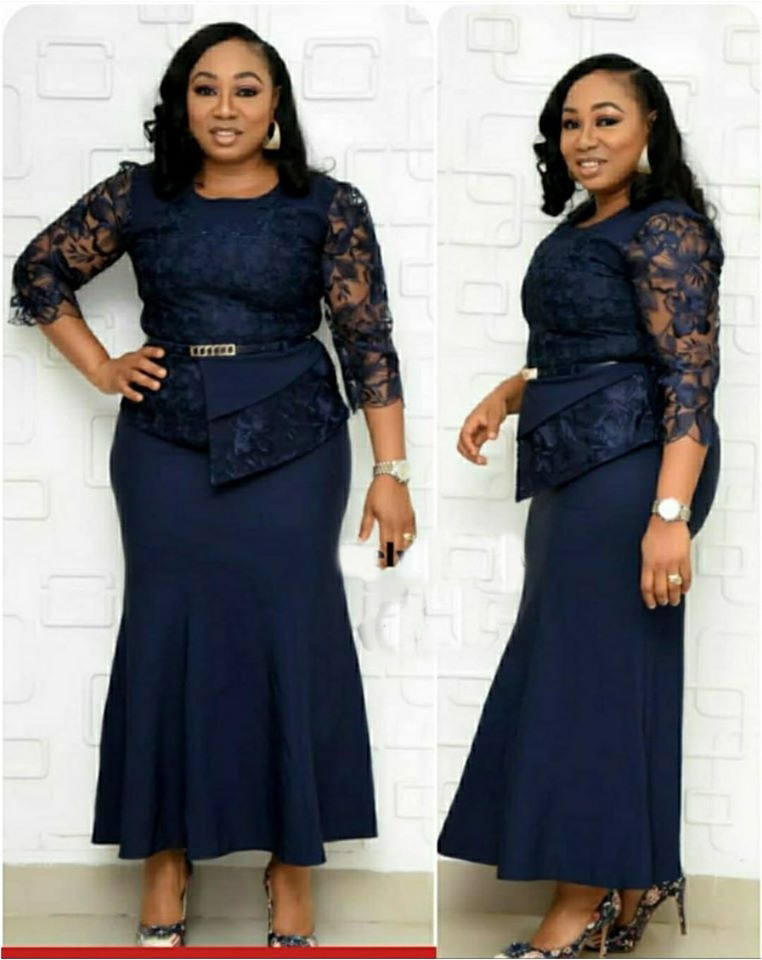 African clothing ladies elegant two set of women church suits with long skirts