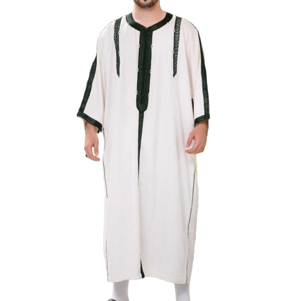 Islamic mens clothing kaftan maxi muslim long sleeve dubai abaya wholesale