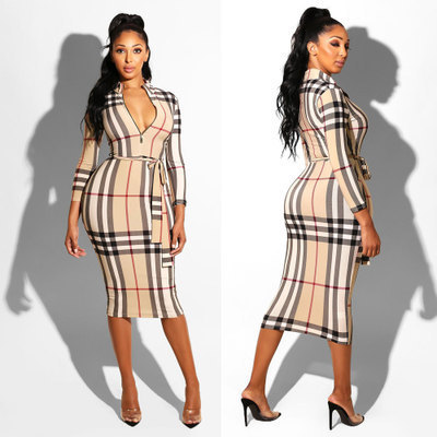 Women Print Club Long Sleeve Sexy Sheath Dress   Female  Bodycon Club Casual Dresses With Printed