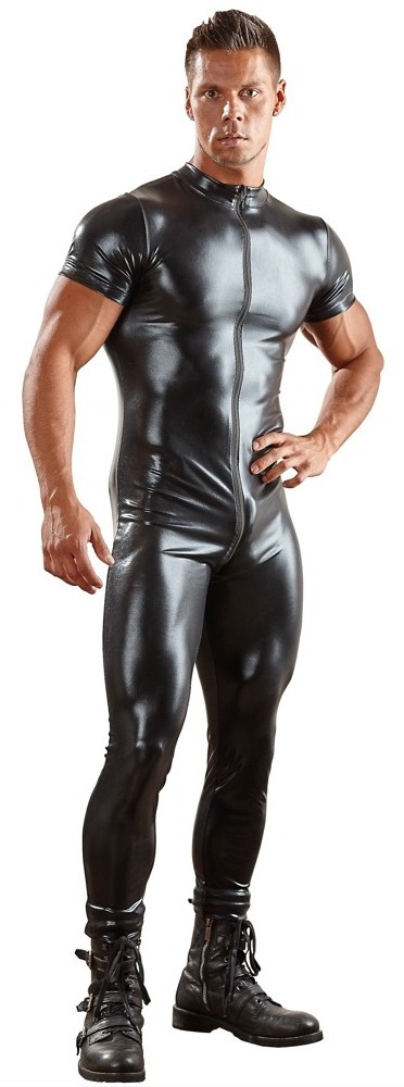 zentai full body suit vinyl leather mens latex catsuitcatsuit for men