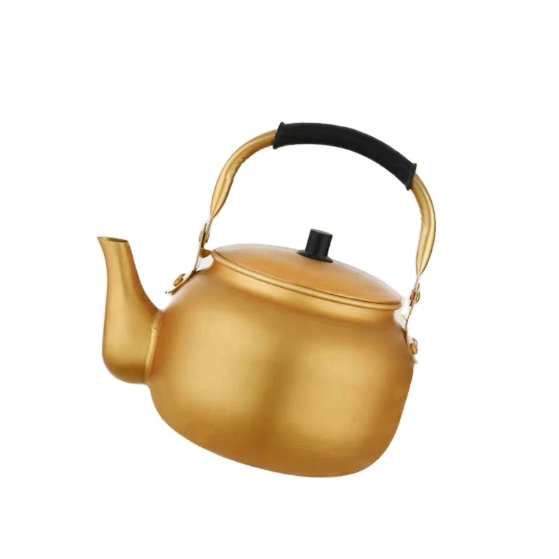 2021 Factory Direct Sales Aluminum Yellow Kettle ,Aluminum Teapot Hot Sale Large Capacity Gas Water Kettle