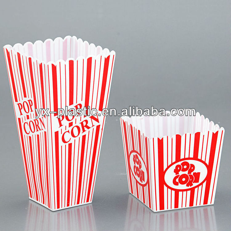 square plastic popcorn tub/Popcorn Packing Box